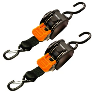 CARGOBUCKLE 1" RETRACTABLE TIE-DOWN W/ SEWN S-HOOK - Picture 1 of 1