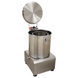 110V Vegetable Water Thrower Dehydrator Salad Spinner De-oiling Speed Adjustable - Picture 1 of 24