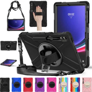 Heavy Duty Rotating Stand Case Cover For Samsung Galaxy Tab S9+ 12.4" X810 X816B - Picture 1 of 95