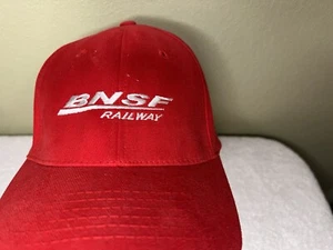 Baseballmütze Kappe BNSF Railroad Train Springfield rot weiß - Bild 1 von 9