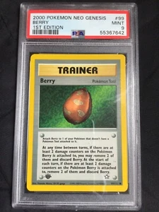 Pokemon Cards: 1st Edition Neo Genesis Common: Berry 99/111: PSA 9 - Picture 1 of 6