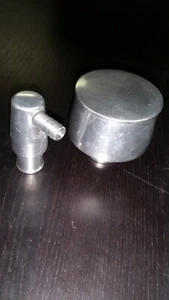 Billet Polished Aluminum Push-in Valve Cover Breather & PCV Combo (BBC SBC) - Picture 1 of 4