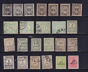 Romania Selection of Postage Due Stamps
