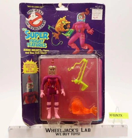 Janine Melnitz Action Figure The Real Ghostbusters Super Fright 1984 NEW MOC Cover