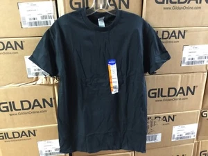 20 nuevas camisetas Gildan Blank Short Sleeve Classic camisetas negras 20 camisas medianas #660U - Imagen 1 de 3
