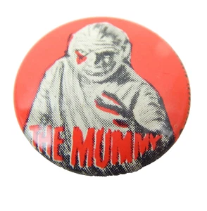 5L The Mummy Universal Monsters Pinback Button Elwar NYC Vintage 1960's - Picture 1 of 3