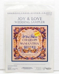 Gráfico de punto de cruz ""Joy & Love Wedding Sampler"" de The Vermillion Stitchery #232 - Imagen 1 de 2