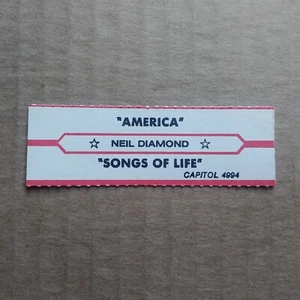 NEIL DIAMOND America/Songs Of Life Jukebox Strip Schallplatte 45 U/min 7" - Bild 1 von 1