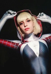 Women Spider Gwen Stacy Zentai Tights Halloween Costume Cosplay for Adult Kids - Picture 1 of 6