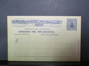 Nicaragua Stationery, Early Postal Card, #tdsx - Picture 1 of 2