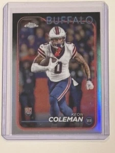 2024 Topps Chrome Keon Coleman RC Refractor Rookie #209 - Picture 1 of 2