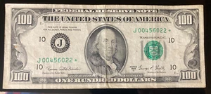 $100 Bill Star Notes! Rare! 1969 C - Good Condition! - Picture 1 of 2