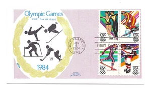 2067-70 Winter Olympics, Colonial block of 4, FDC - Picture 1 of 1