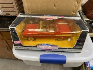 1957 Chevrolet Chevy Bel-Air Red Convertible Car 1/18 American Muscle NIB In Box - Picture 1 of 9