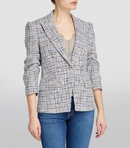 Veronica Beard RYLAND DICKEY Blazer Jacket BLUE MULTI Size 6 - Picture 1 of 14