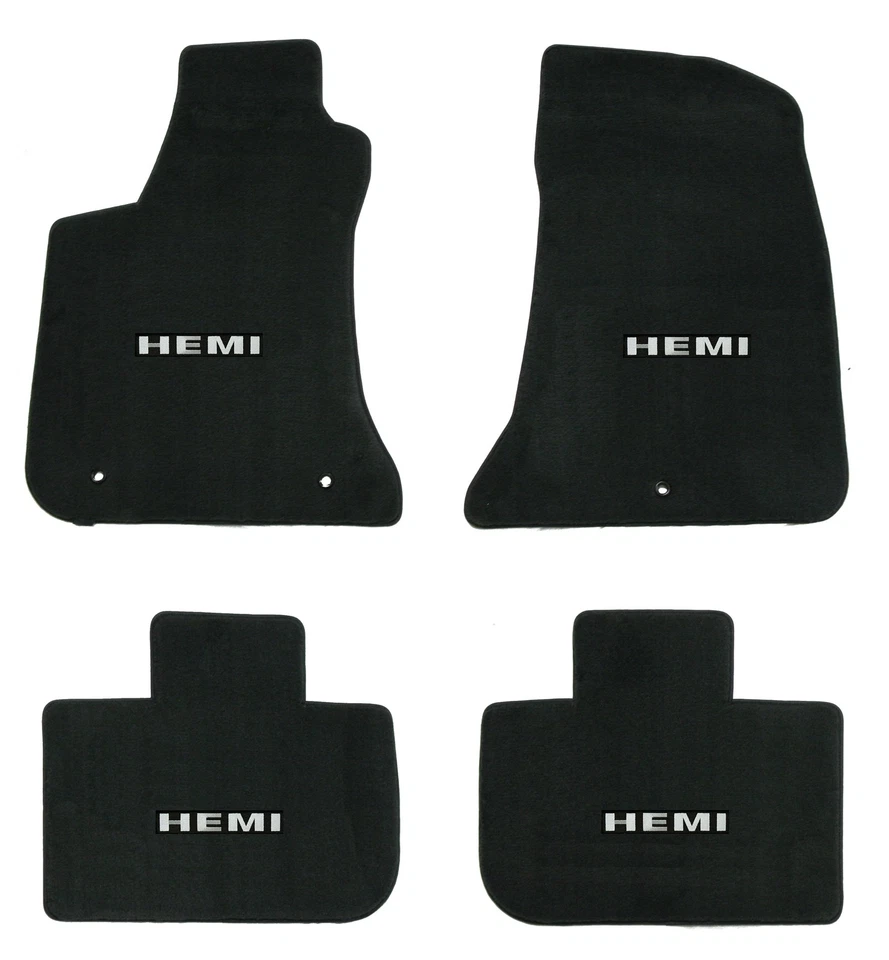 JUEGO DE 4 ALFOMBRILLAS LLOYD MATS Velourtex™ plateadas logotipos HEMI 2011-2018 Chrysler 300 Foto 1 de 1