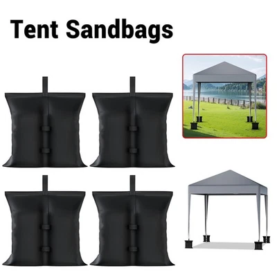 LOEFME 4X Gazebo Sand Bag Weights Leg Pole Anchor Tent Marquee Market Stall Parasol UK