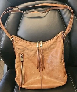 HOBO Merrin Backpack Shoulder Bag Brown Leather VGUC - Picture 1 of 11