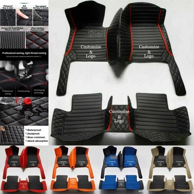 For Nissan Car Floor Mats All Models Luxury Custom Anti-slip Waterproof Carpet - Imagem 1 de 4