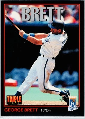 George Brett ⚾️ 1993 Donruss Triple Play #214 Kansas City Royals - Image 1 of 2