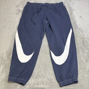 Nike Sweatpants Mens XL Blue White Swoosh Logo Fleece Joggers Pants DR6197-437 - Picture 1 of 11