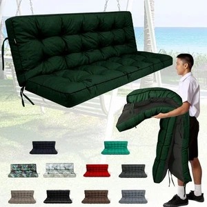Outdoor Swing Cushions 55 inch, Waterproof Porch Swing - Picture 1 of 5