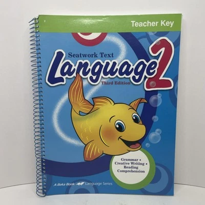 Abeka Language 2 Teacher Key Third 3rd Edition Seatwork Text Home School - Image 1 of 4