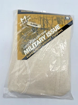 Morgan Thermal Underwear Bottoms Mens XL Military Issue Super Heavy Weight New - Image 1 of 4