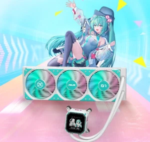 ASUS TX Gaming 360 LC AM4/5 Hatsune Miku 2.8-inch LCD adiator Liquid CPU - Picture 1 of 7