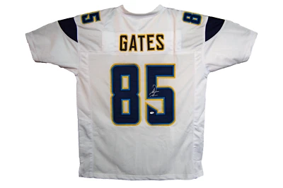 Camiseta deportiva blanca personalizada autografiada por Antonio Gates de San Diego (Beckett - BAS) Foto 1 de 3