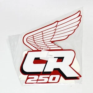 Juego de pegatinas decoración calcomanía depósito radiador Honda CR 250R 1988 Vintage Retro Classic - Imagen 1 de 2