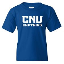 Christopher Newport University Captains Basic Block Youth T-Shirt - Royal