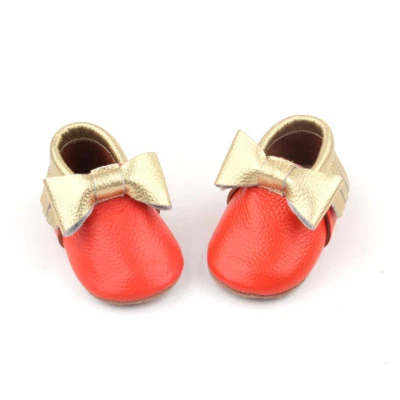Starbie Bebé Mocasines Otoño Bebé Zapatos Niño Zapatos Naranja Infantil Zapatos Foto 1 de 4