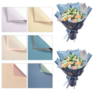 20PC Waterproof Flower Bouquet Wrapping Paper Gift Present Packing Duplex Papers