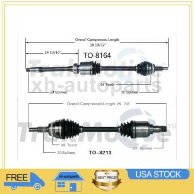 2 передних левых правых вала оси TrakMotive CV для Toyota Avalon 2009 2010 2011 годов выпуска - Изображение 1 из 3