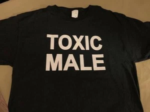 TOXIC MALE MASCULINITY T-SHIRT - BEARD RAZOR SHAVE MEN VIKING - Picture 1 of 1