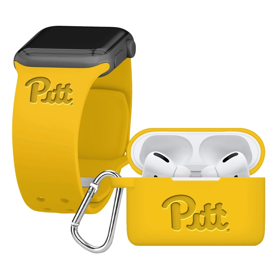 Paquete combinado de correa para Apple Watch grabada Pitt Panthers y AirPod Pro Foto 1 de 1