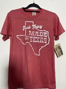 T-shirt donna spazzatura zingara rossa S PICCOLA NUOVA CON ETICHETTA MADE IN TEXAS GYPSYVILLE - Foto 1 di 8