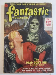 Fantastic Adventures July 1951 FR/GD Classic Robert Gibson Jones Skeleton Cover! - Picture 1 of 5