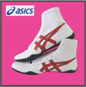 ASICS Wrestling Shoes 1083A001 White Red Edge Black All sizes can be produced - Picture 1 of 18