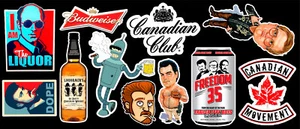 Liquor Vinyl Sticker Pack #1 - Picture 1 of 1