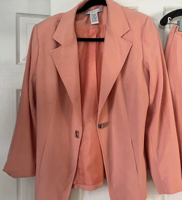 Falda Traje Versalles Melocotón/Salmón Talla 12 Falda 10 Excelente Estado Foto 1 de 4