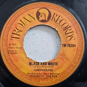 Greyhound - Black And White / Sand in Your Shoes - Ex Con 1971  TROJAN 7" - Picture 1 of 2