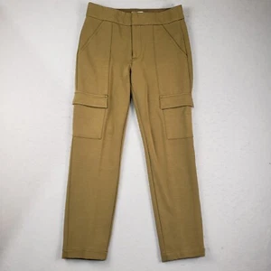 Anthropologie The Essential Slim Moss Green Knit Cargo Pocket Pants Size 4 - Picture 1 of 15