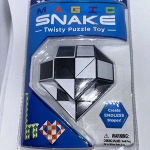 Magic Snake ~ Black ~ Twisty Puzzle Toy Endless Shapes SEALED! - Picture 1 of 2