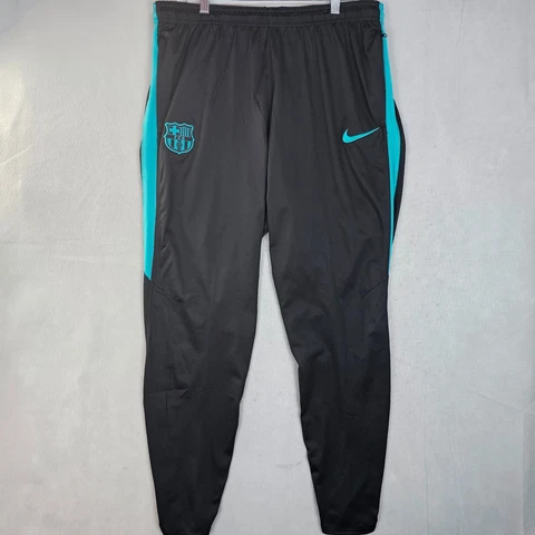 FC Barcelona Nike Dri-Fit Warm Up Pants Mens XXL Black Blue Cover