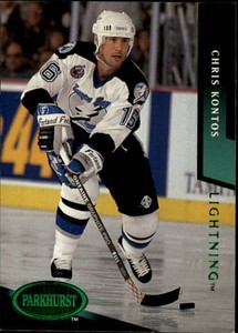 1993-94 Parkhurst Lightning Hockey Card #197 Chris Kontos