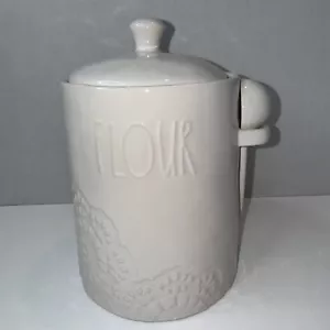 Rae Dunn ARTISAN Collection Flour Canister With Lid And Scoop Kitchen - Picture 1 of 5