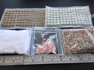 Basing Material Winter Snow Urban Rubble Kit. Ideal Warhammer, 28mm 32mm, 40k