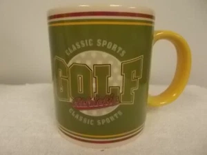 Russ Berrie Classic Sports Golf Athletic Ceramic Coffee Tea Cup Mug - Picture 1 of 6
